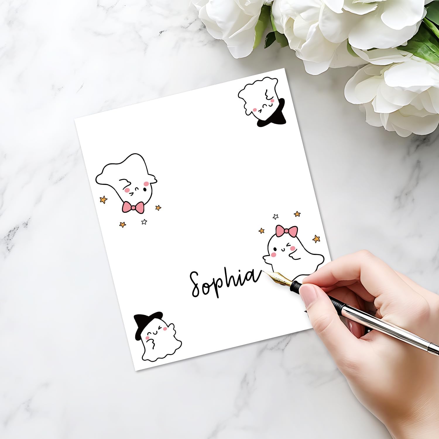 25 Pack Halloween Place Cards Editable Name Cards