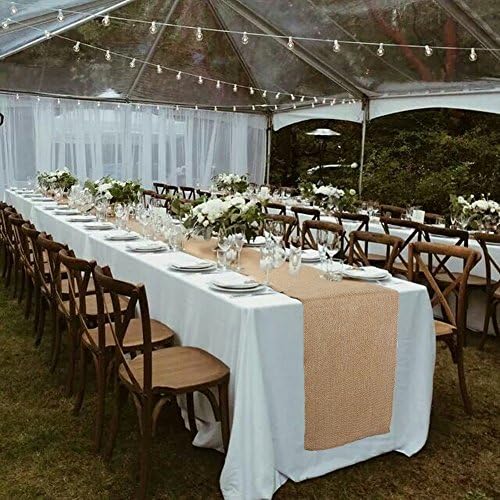 AK-Trading Natural Chic Rustic Burlap Table Runner