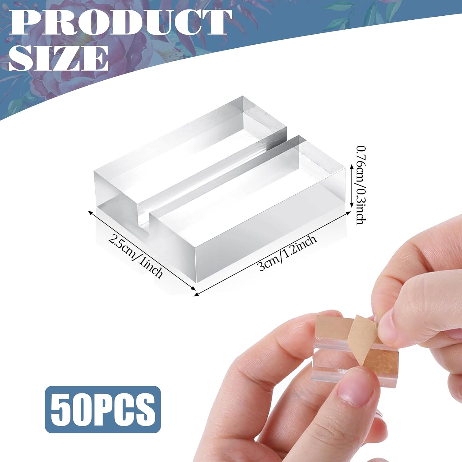 50 Pcs Acrylic Table Number Holders 12 Inch