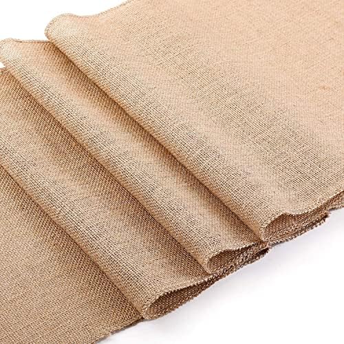 BEEKAY Natural Jute Table Runner 12x108 Inch