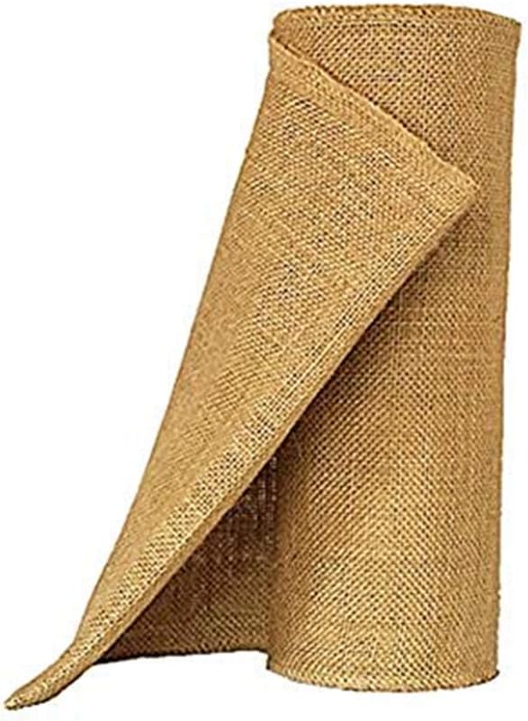 OZXCHIXU Jute Burlap Table Runner 12 Wide x 10 Yards Long