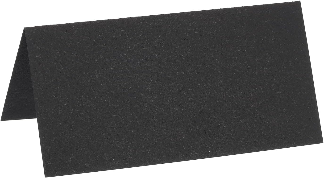 PATIKIL Table Name Place Cards 25Pcs Foldable Black
