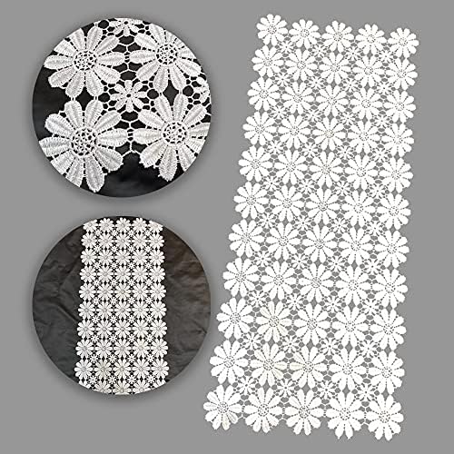 White Flower Lace Table Runner for Home Kitchen Wedding Banquet