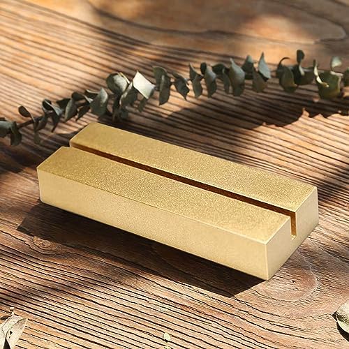 CUNGLIN Gold Wood Table Number Holders 4 Pack