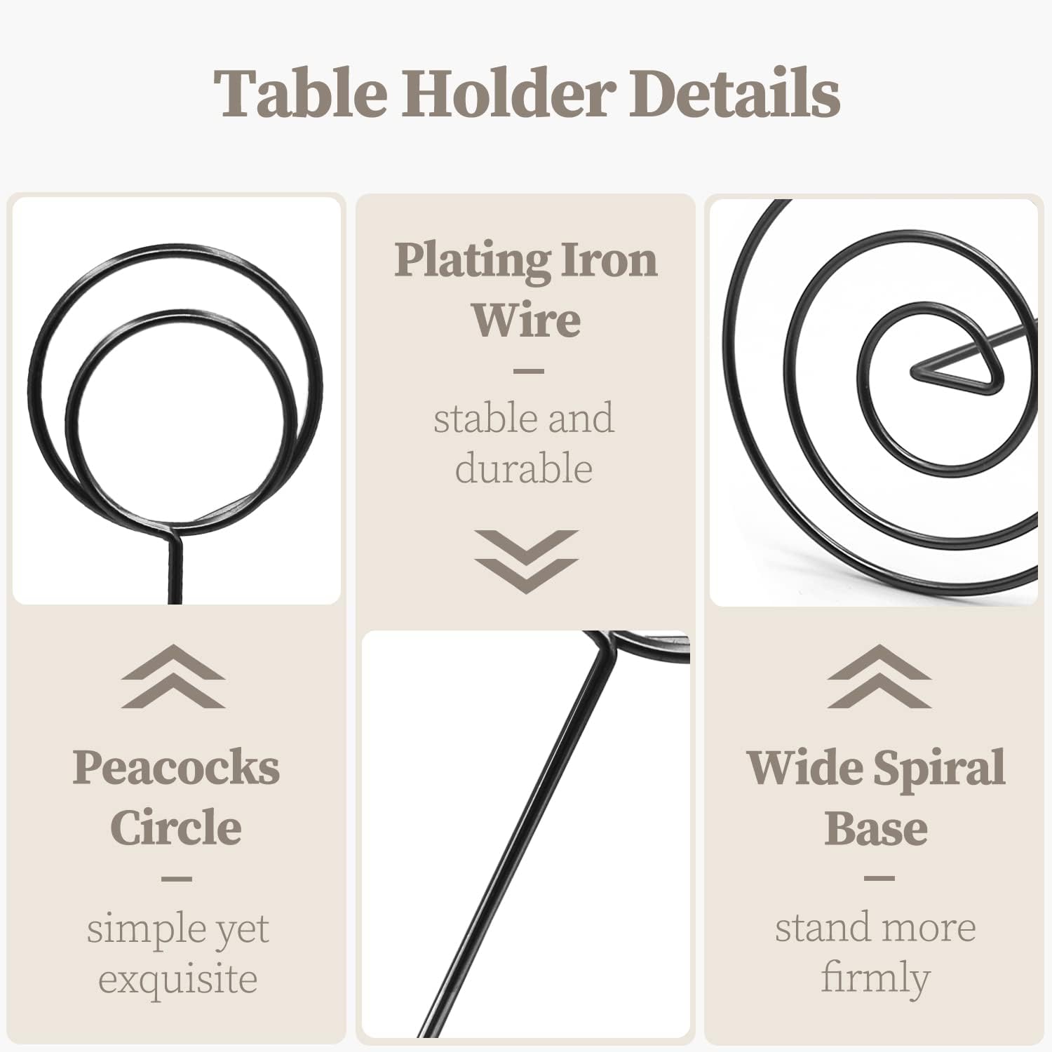 RONTEDA Table Number Holders 10Pcs 875 Inch Tall
