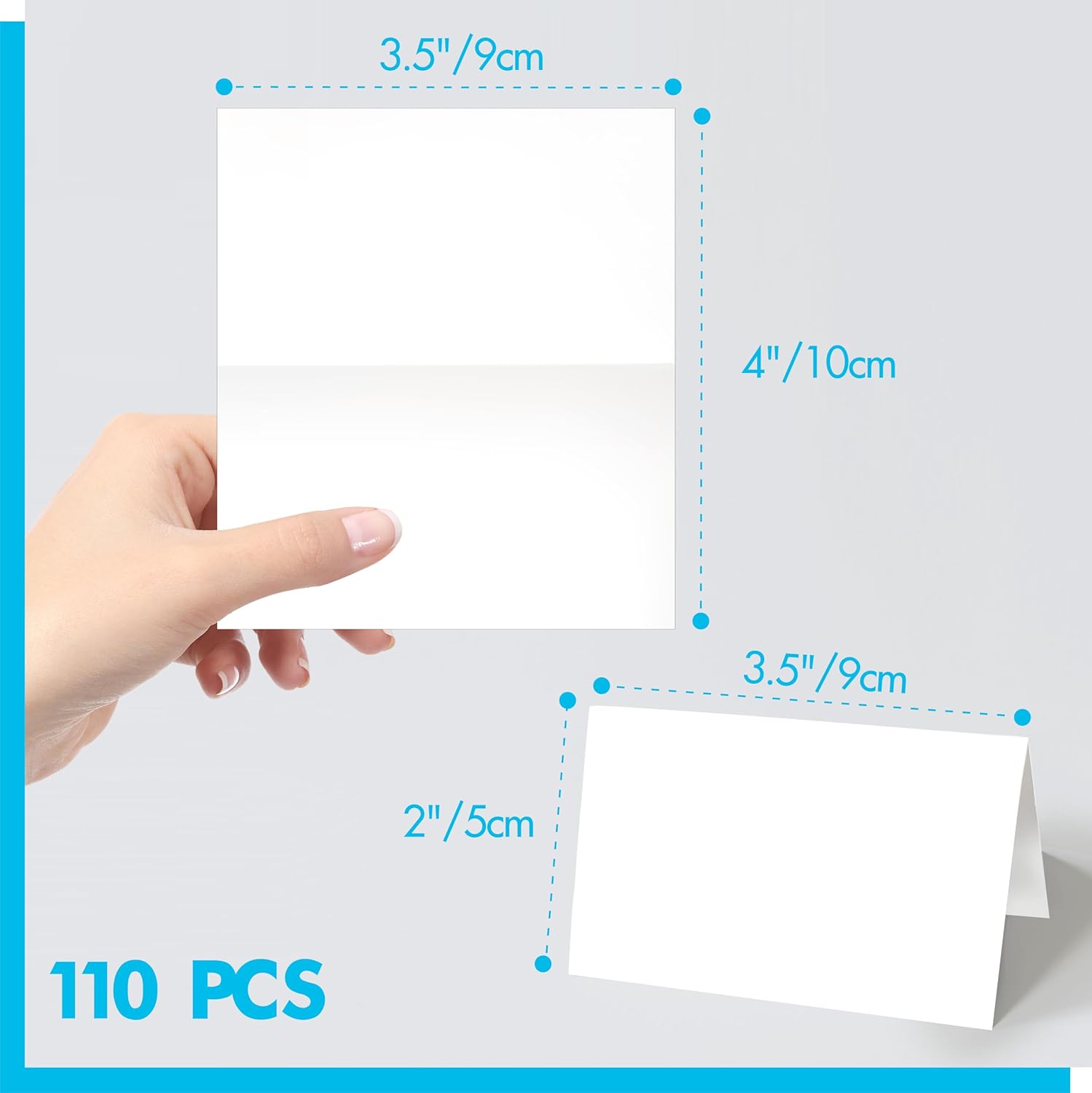 110 PCS Small Tent Place Cards for Events and Weddings