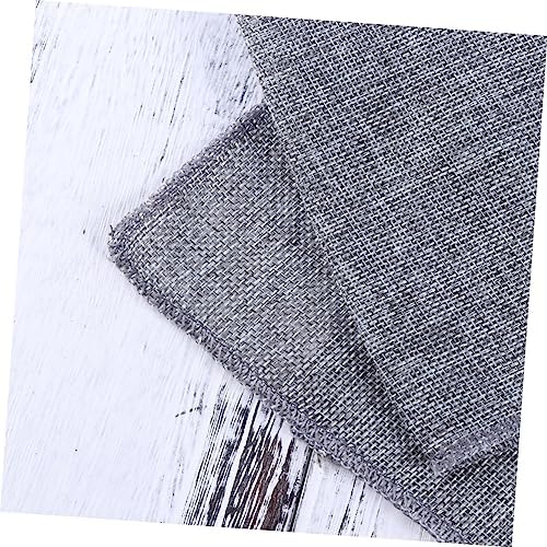 MAGICLULU Rustic Gray Table Runner Imitated Linen Design