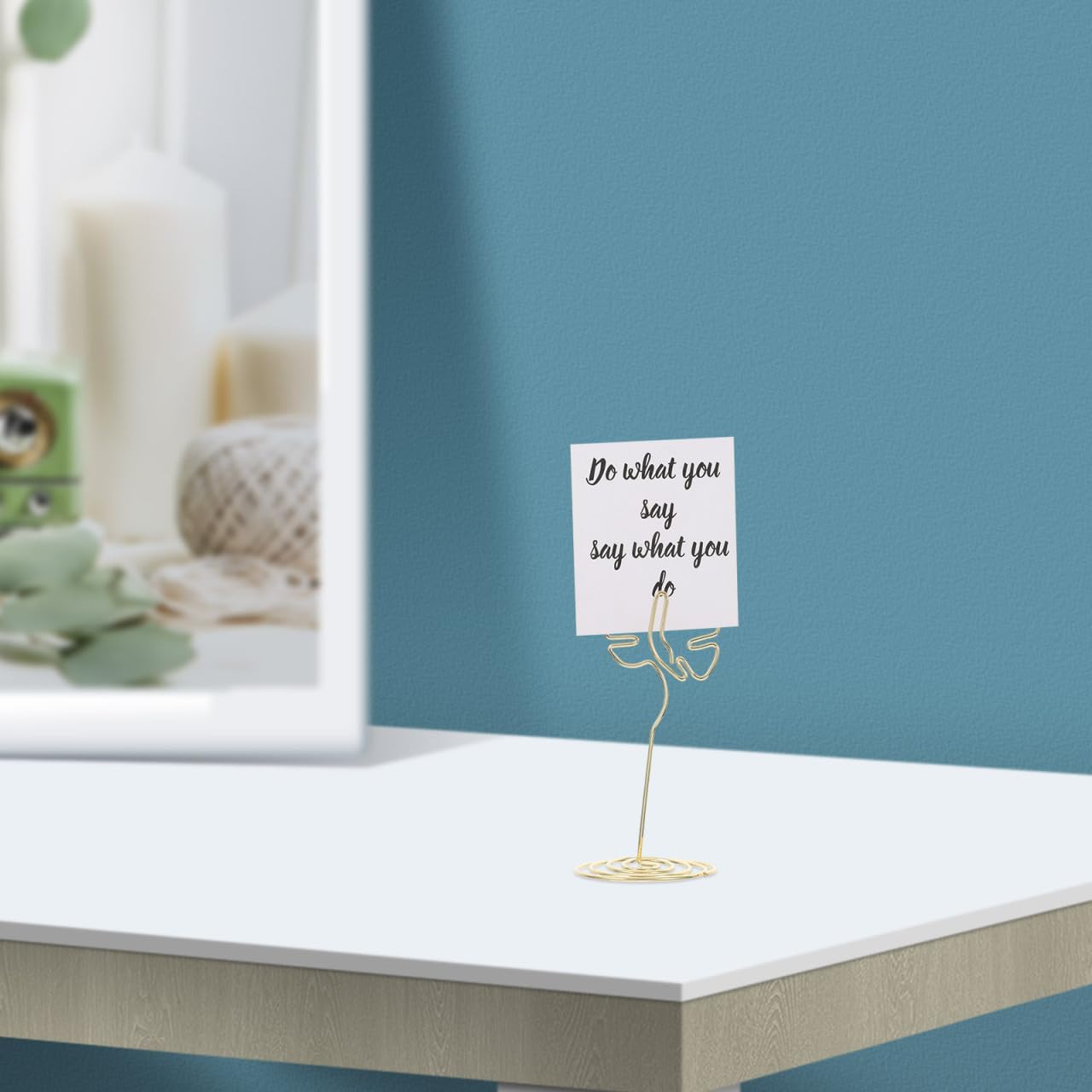 Stobok Table Number Holders 8PCS Metal Set