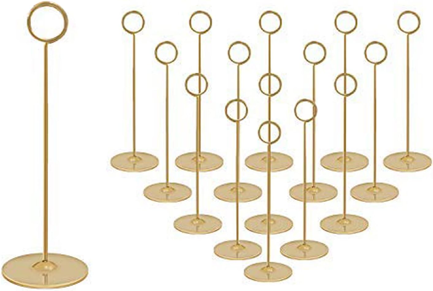 Urban Deco 16 Piece Table Card Holder Set Gold
