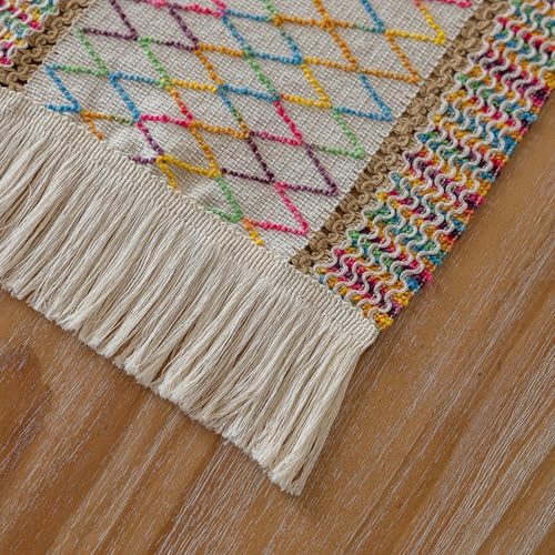 Boho Table Runner for Home Decor 12x48 Inches