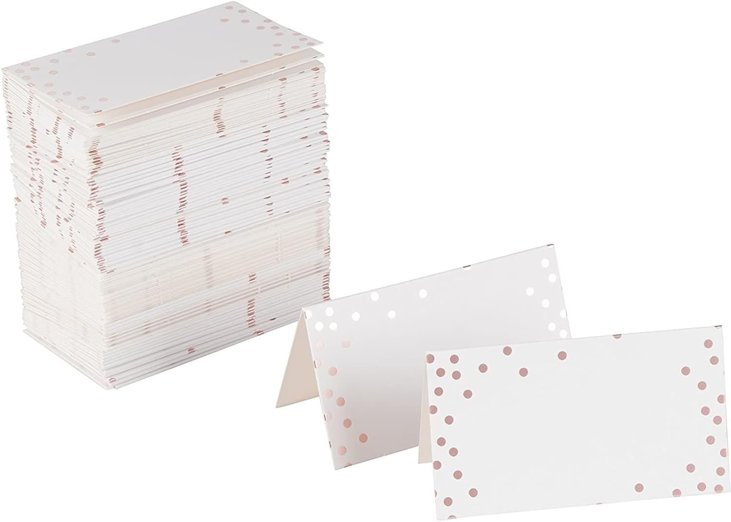 Best Paper Greetings 100 Pack Wedding Place Cards Rose Gold Foil