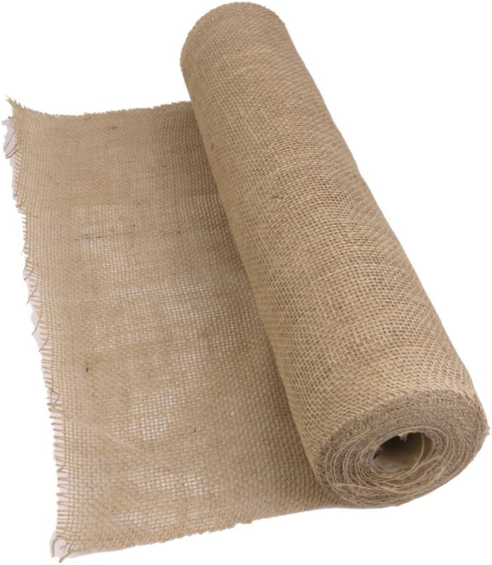 10M Burlap Jute Table Runner Rustic Hessian Cover