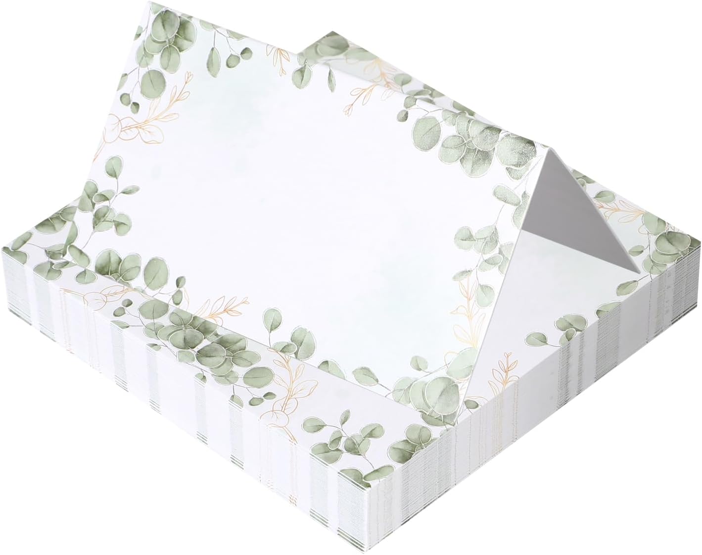 50pcs Eucalyptus Leaf Place Cards for Wedding Seating Chart