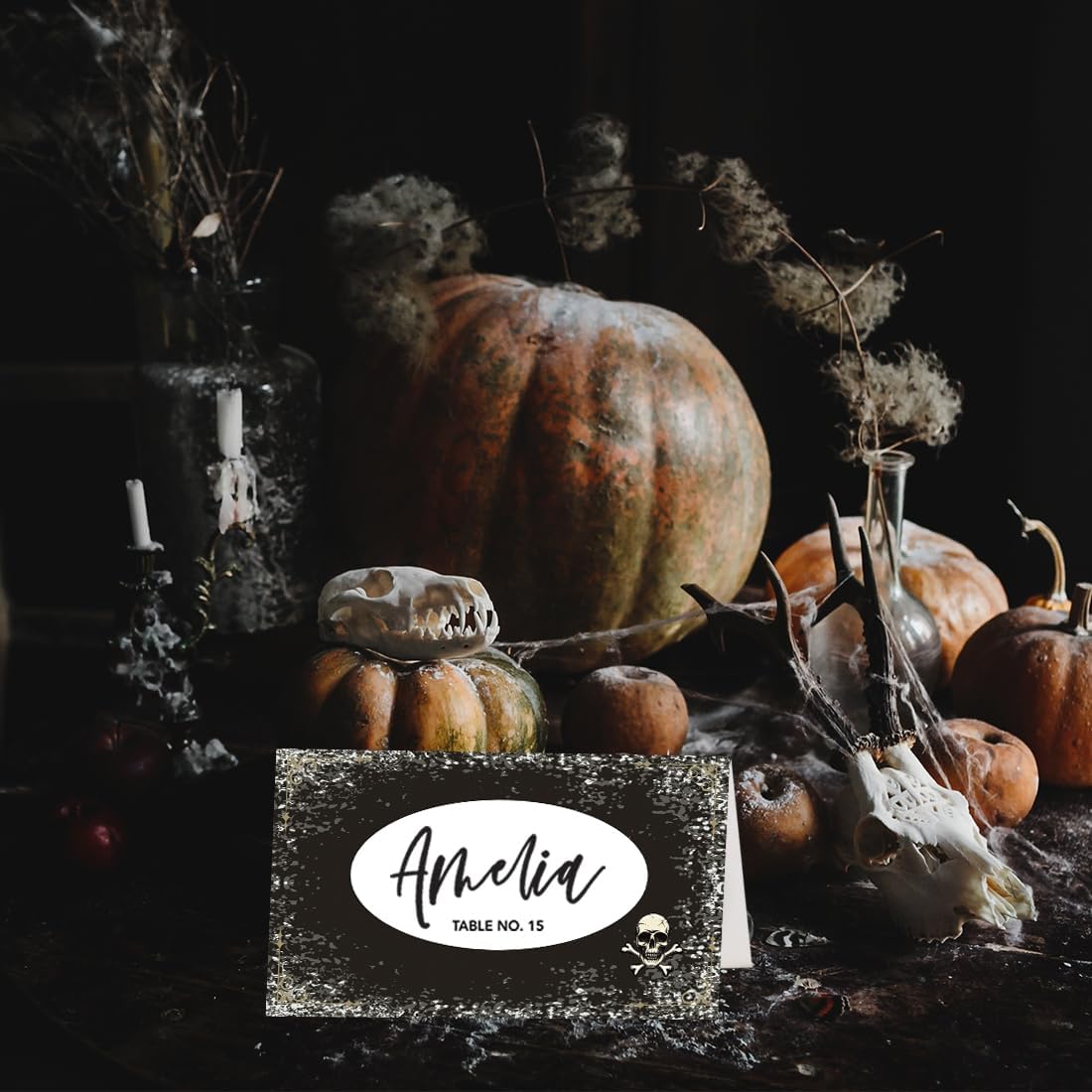 Andaz Press Halloween Place Cards 24 Pack 2x35 Inch