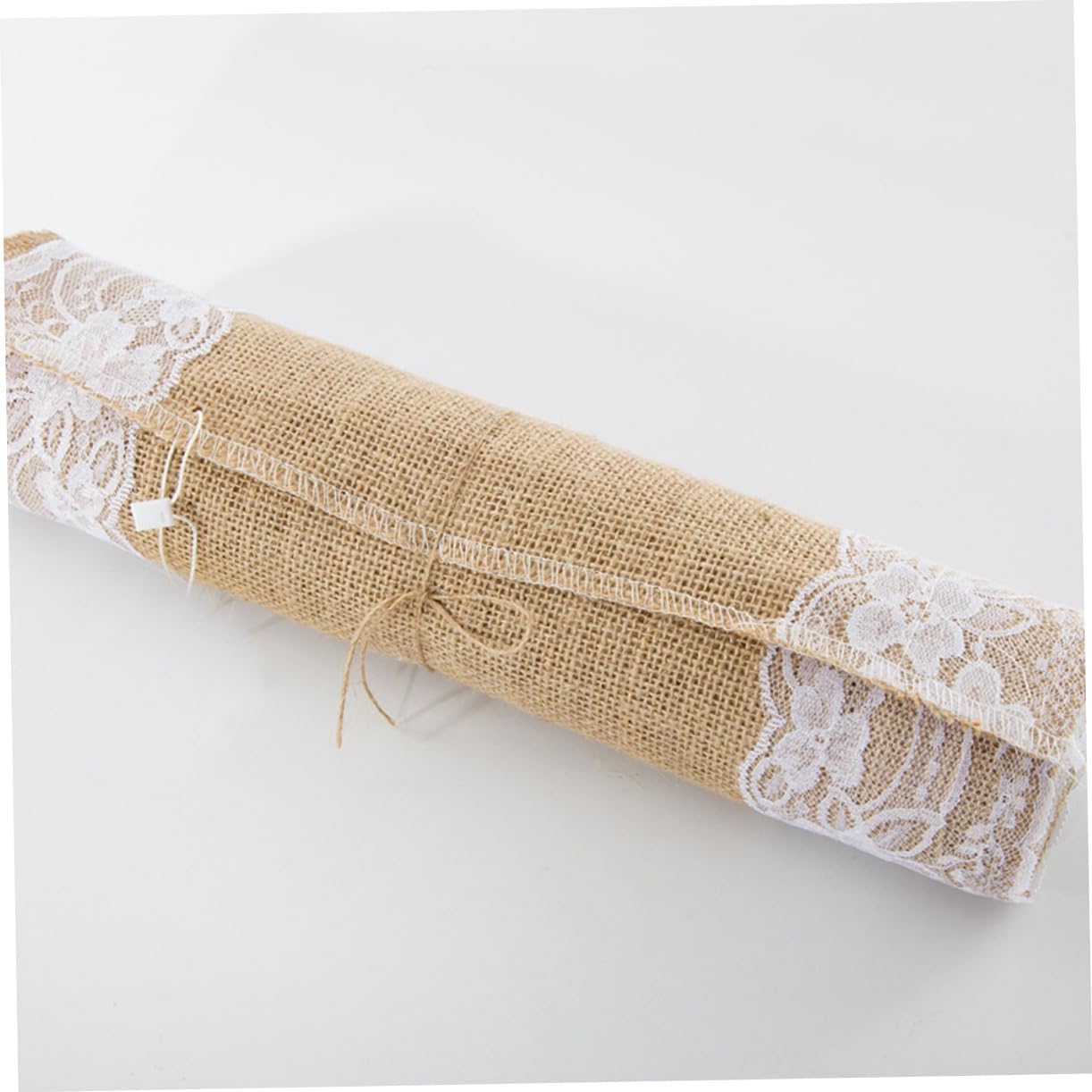 Ciieeo Linen Lace Table Runner for Weddings and Parties
