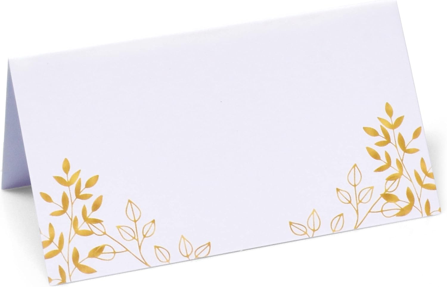 Gift Boutique 100 Pack Gold Leaf Place Cards