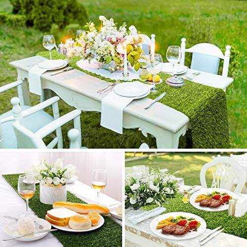 Farochy Artificial Grass Table Runner 14x48 Inches 1
