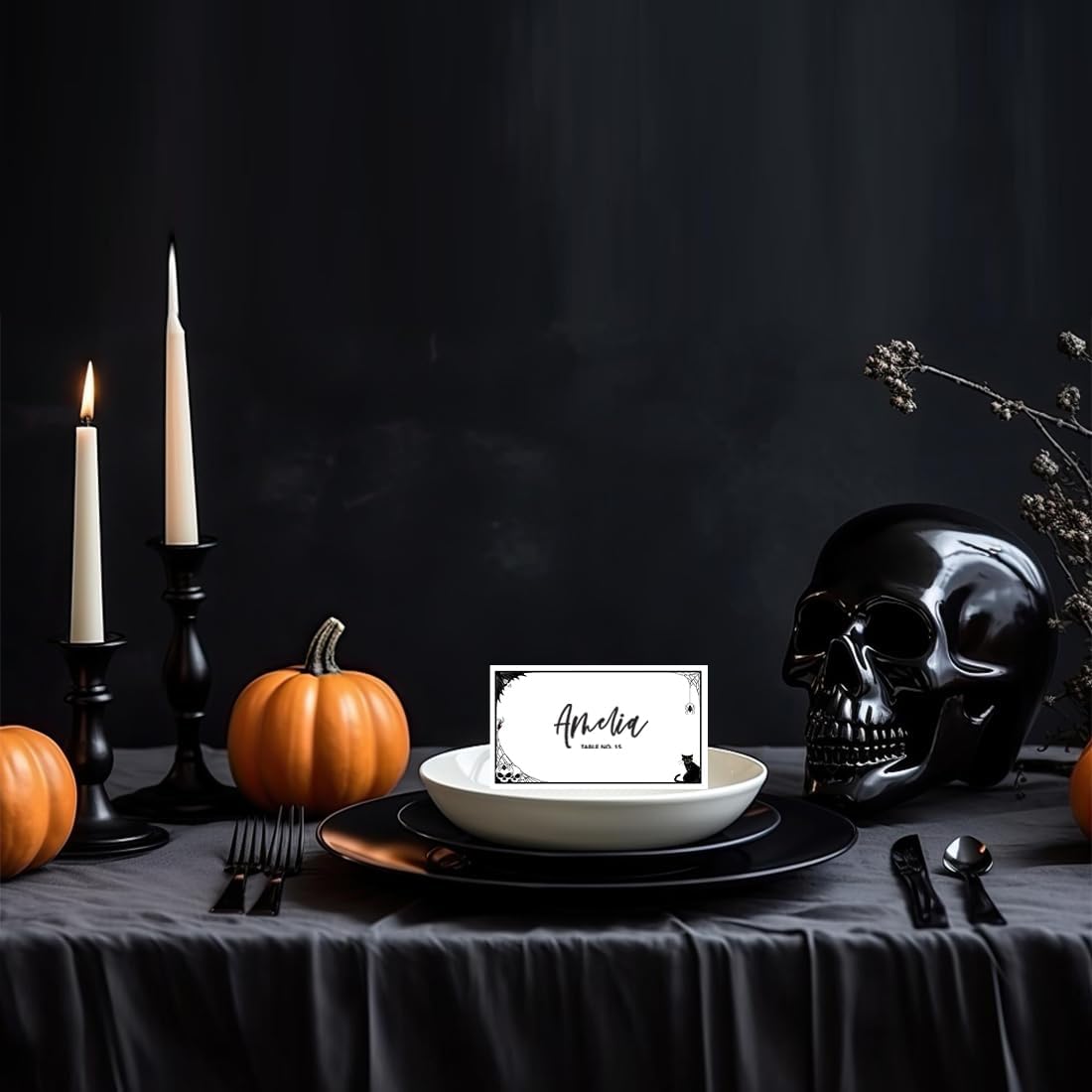 Andaz Press Halloween Name Place Cards 24 Pack 2x35 1