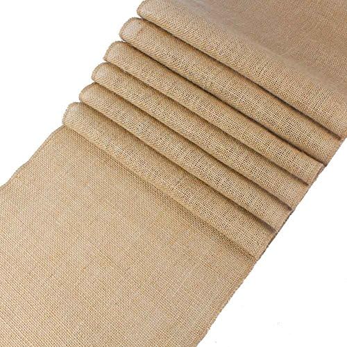 AK-Trading Natural Chic Rustic Burlap Table Runner