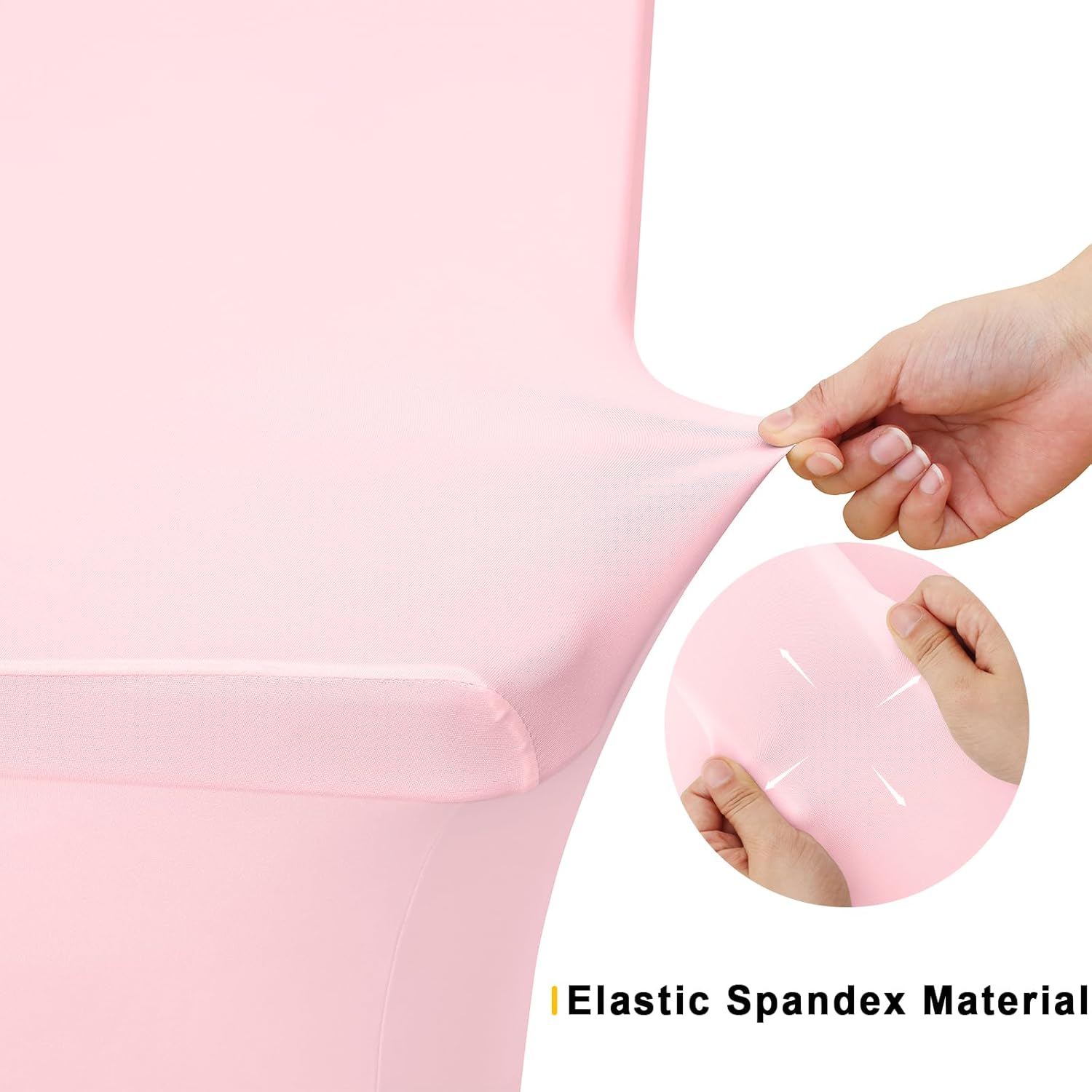 Smiry 2 Pack Spandex Table Cloth 4FT Pink