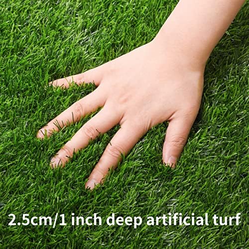 Aneco 12x120 Inch Artificial Grass Table Runner Roll