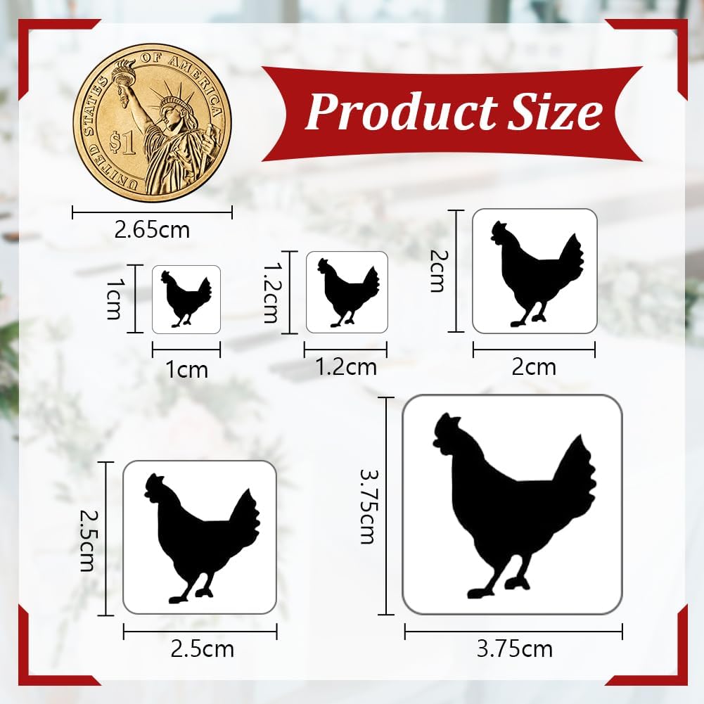OLYCRAFT 2400Pcs Meal Stickers Set 4 Styles
