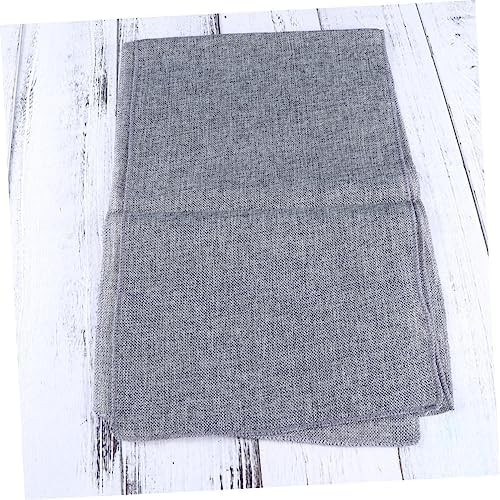 MAGICLULU Rustic Gray Table Runner Imitated Linen Design