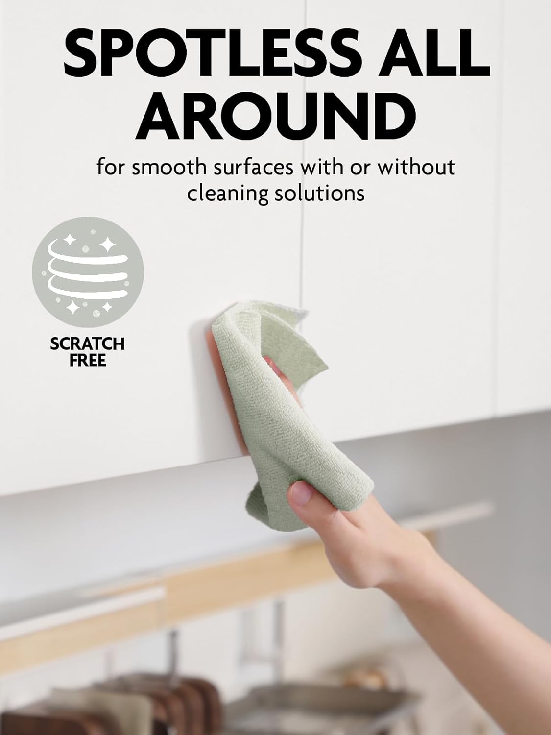 Fantasticlean Tear Away Dish Cloth - 40 Sheets - 10x10 Reusable Microfiber Towel Rolls