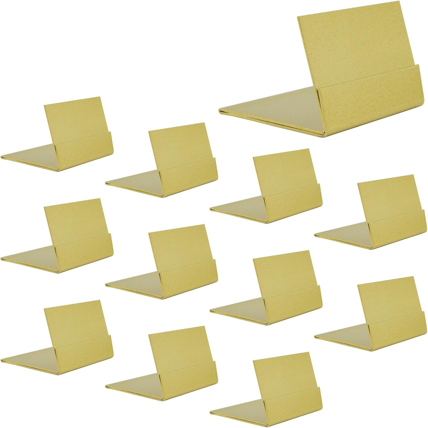 12-Pack Gold Metal Table Number Holders for Events