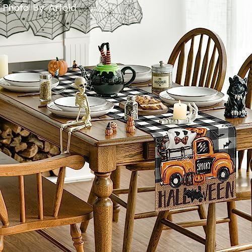 Artoid Mode Spooky Halloween Table Runner 13x72 Inch