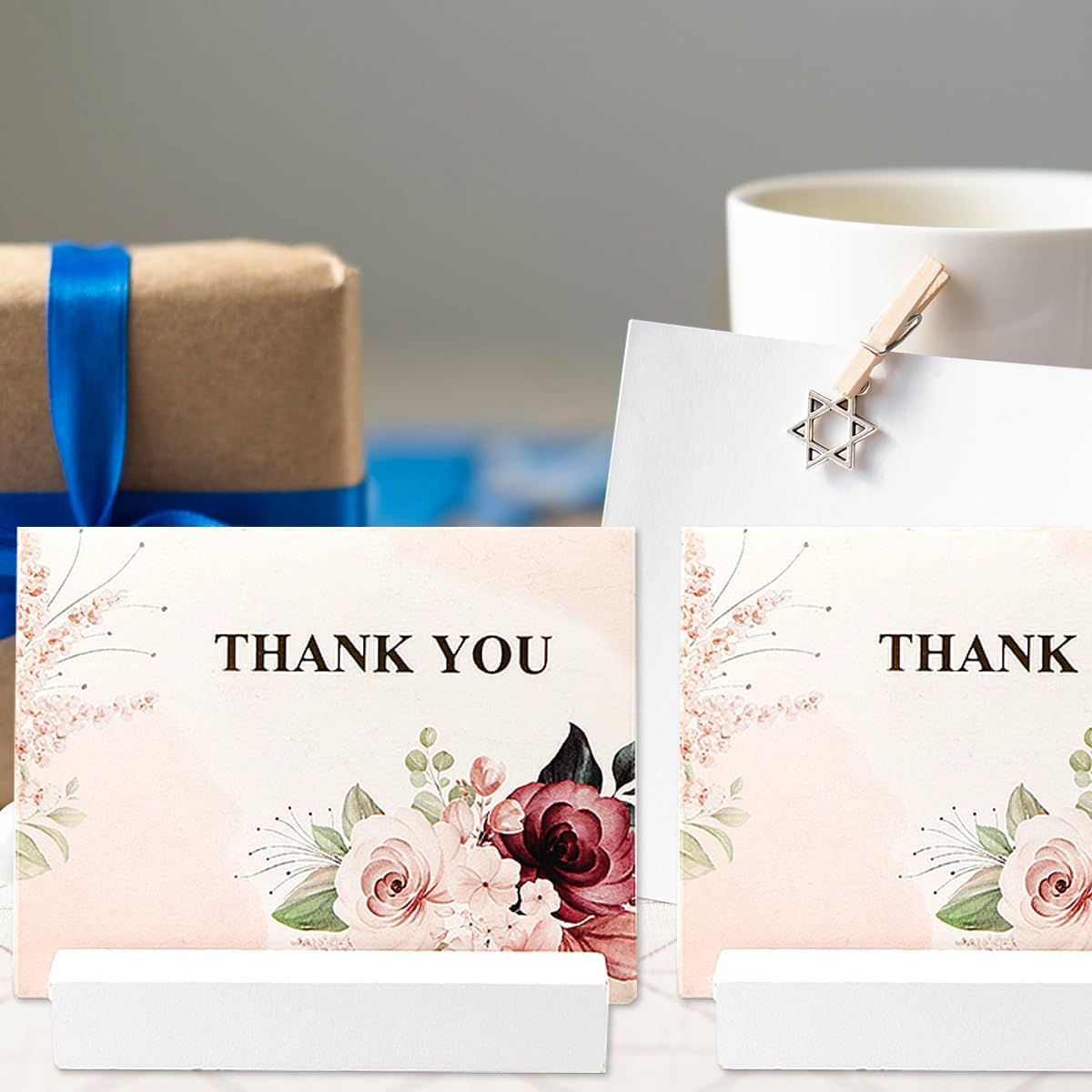 20pcs Wood Place Card Holder for Events and Decor