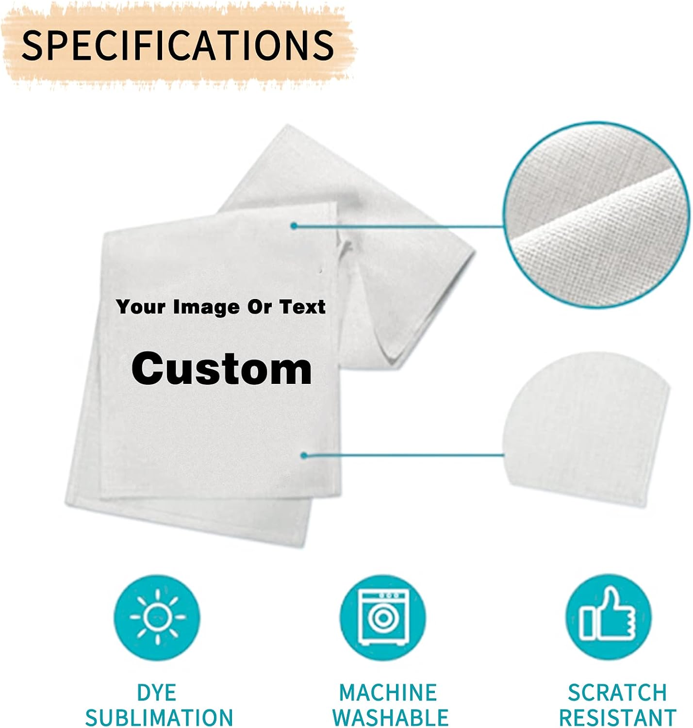 Custom Table Runner 36x72 with Business Logo or Text