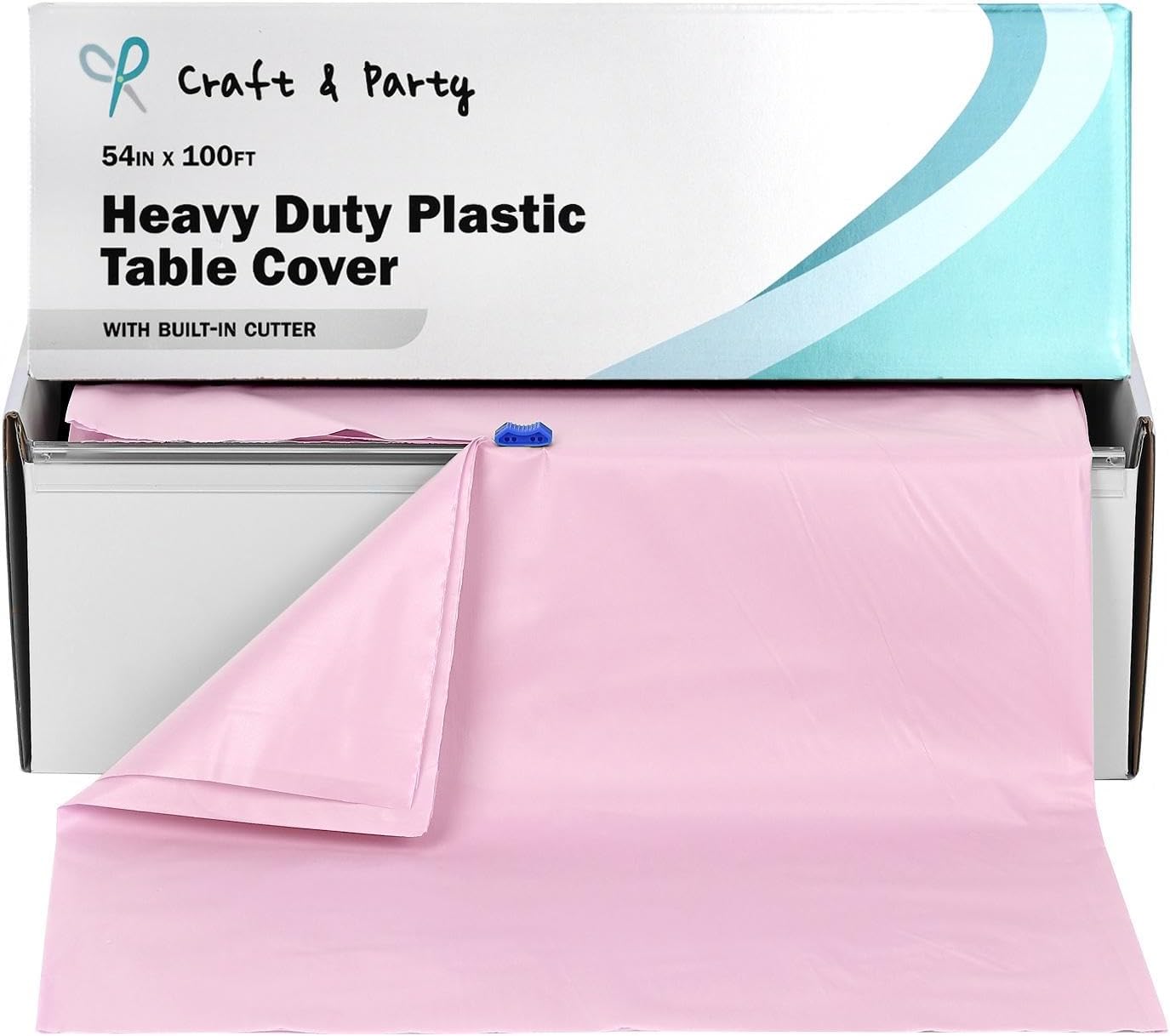 Craft And Party 54 in x 100 ft Table Cover Roll Light Pink