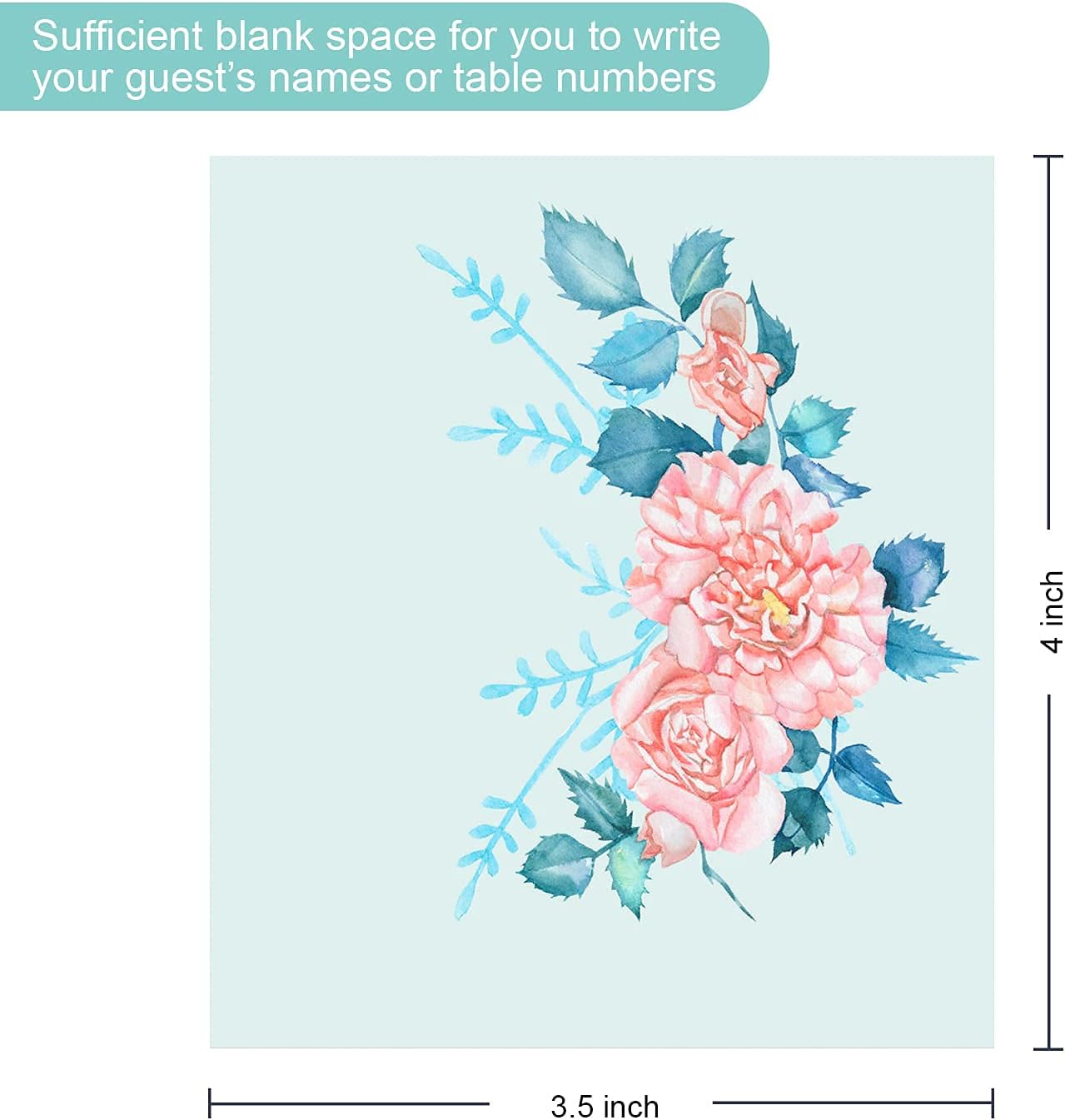 JUZNU Place Cards 120 Pack for Weddings and Parties