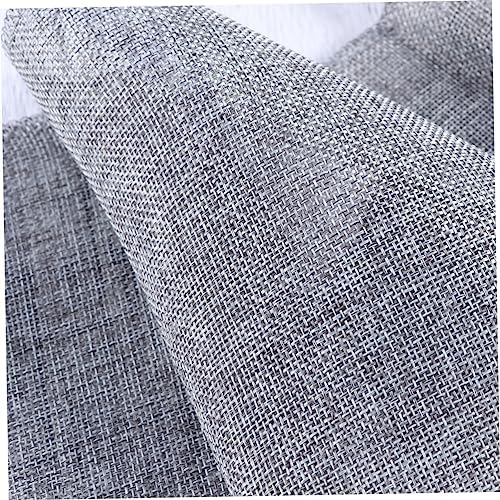 KICHOUSE Gray Burlap Table Runner Elegant Imitated Linen Decor
