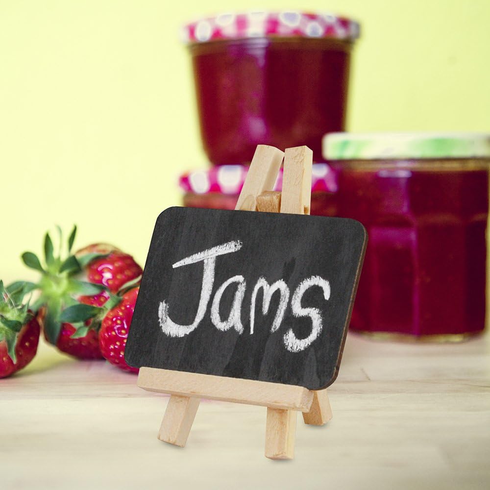 eBuyGB Mini Chalkboard Easel - Reusable Place Card Holders Pack of 16