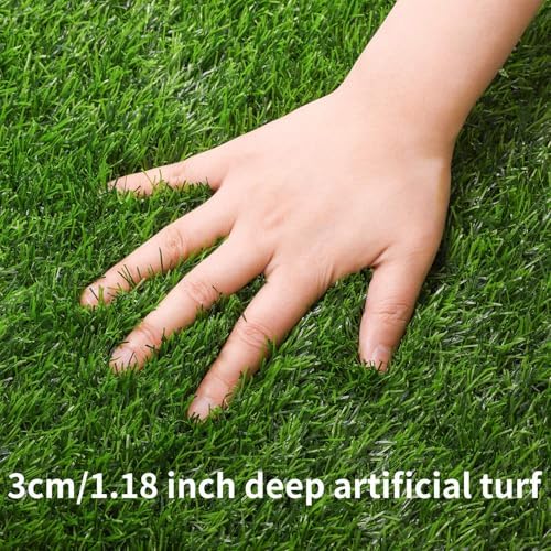 Aneco 14x72 Inch Artificial Grass Table Runner Carpet Roll