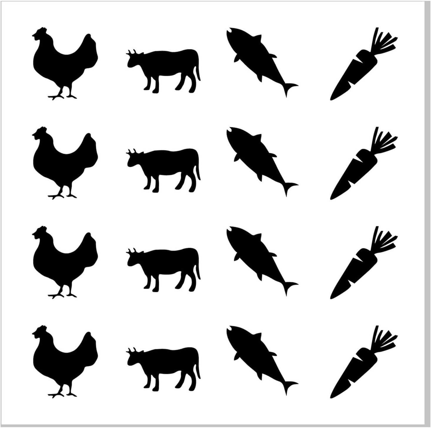 Wedding Meal Choice Stickers 1 Inch 320Pcs for Place Cards