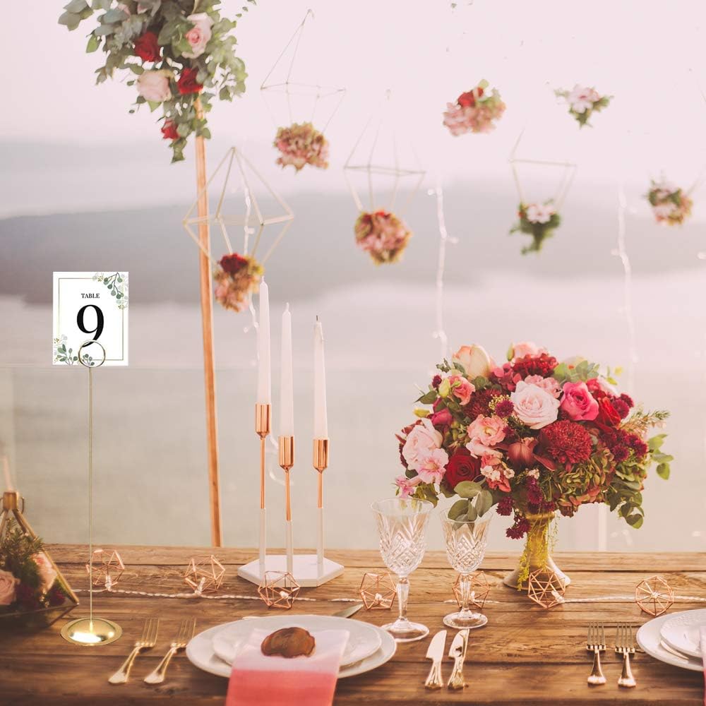 HOHIYA 12 Pc Gold Table Number Holders for Weddings
