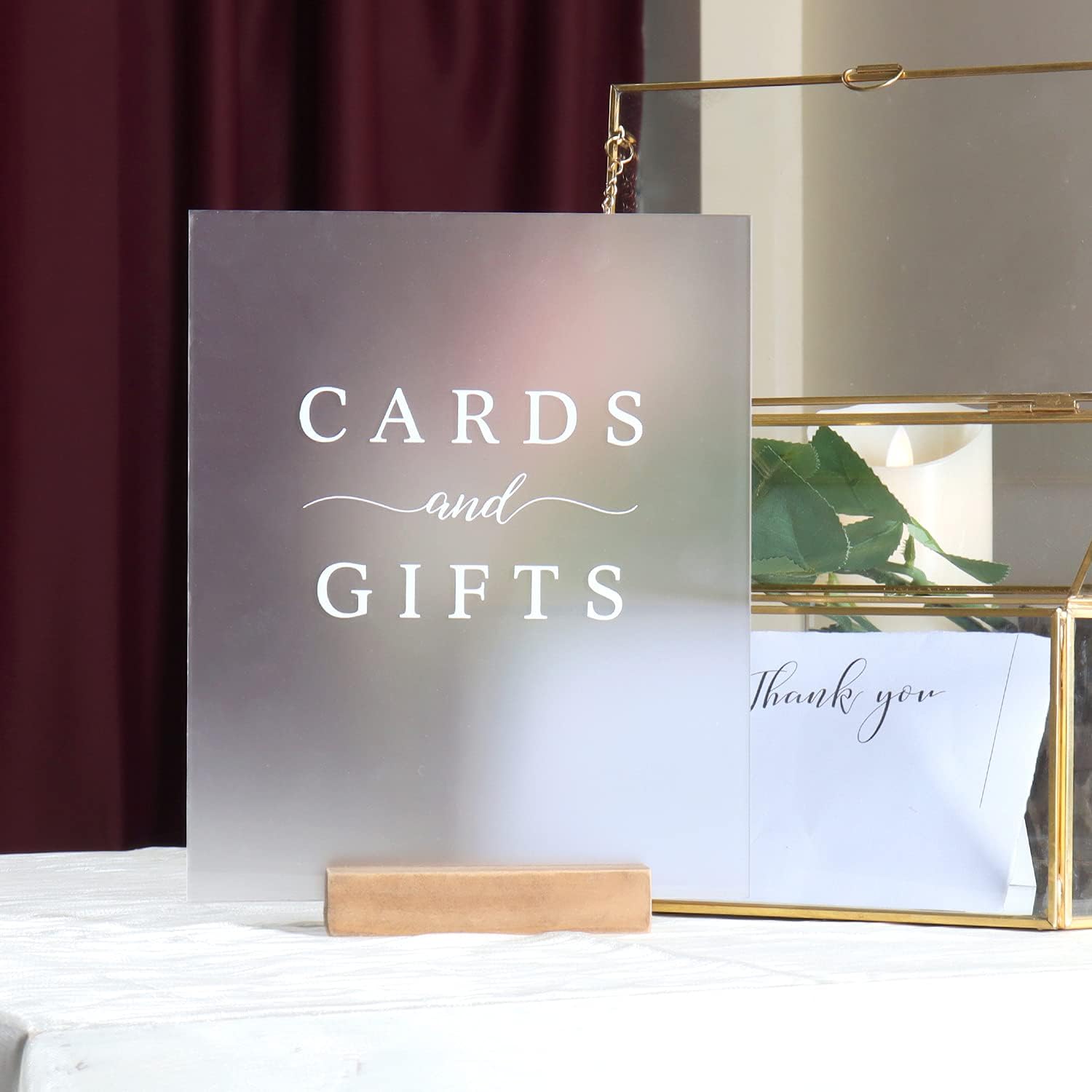 Hanna Roberts Set of 3 Wedding Signs with Holder