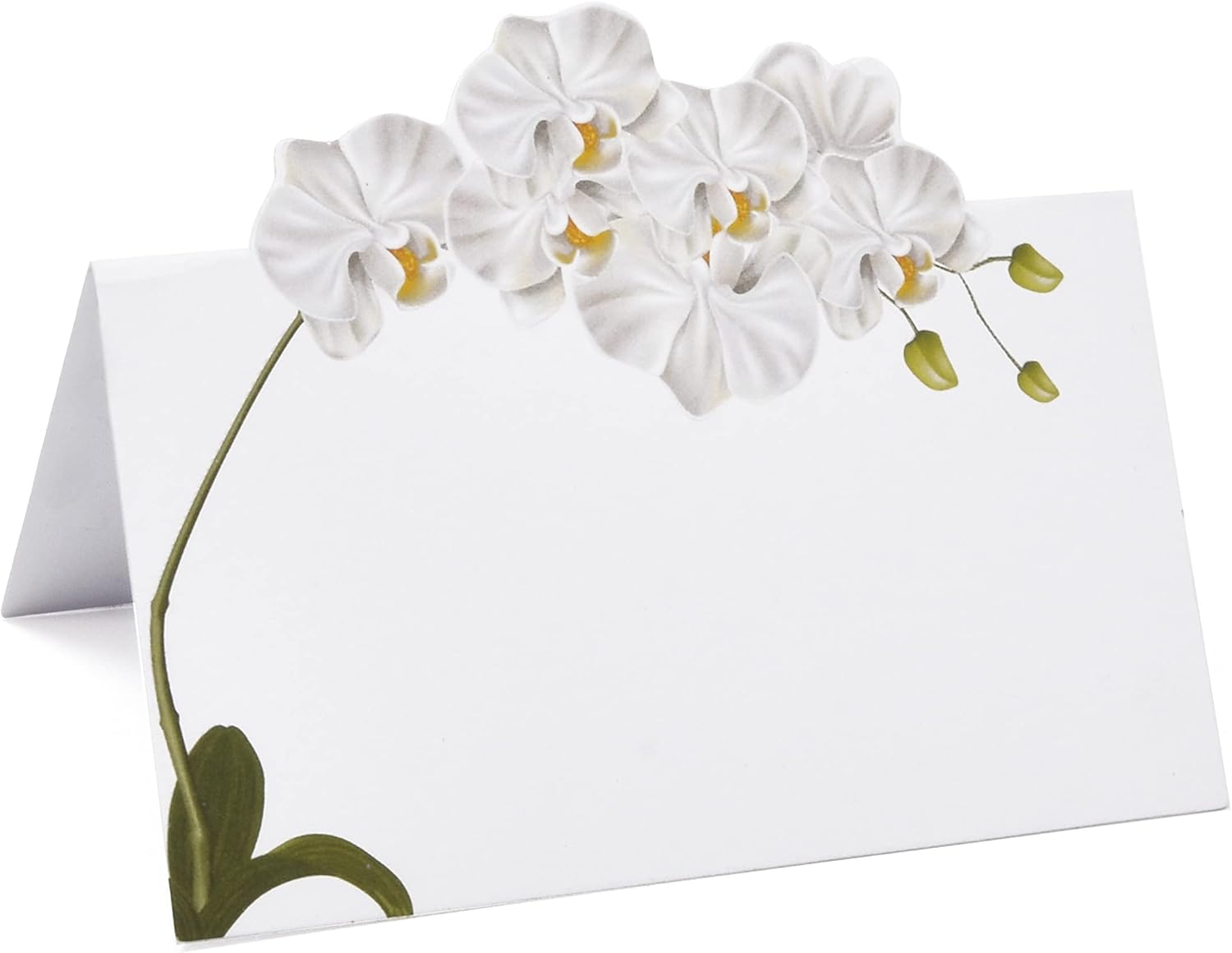 Gift Boutique 100 Pack White Orchid Place Cards