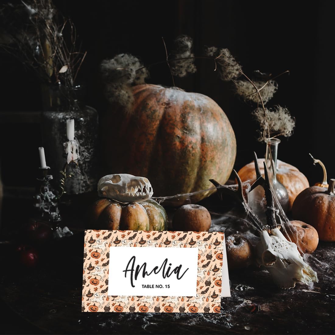 Andaz Press Halloween Place Cards 24 Pack 2x35 1