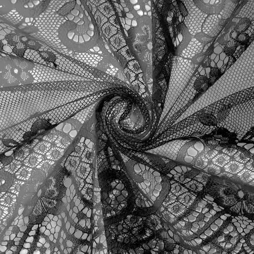 Efavormart Black Premium Lace Table Runner 15x117