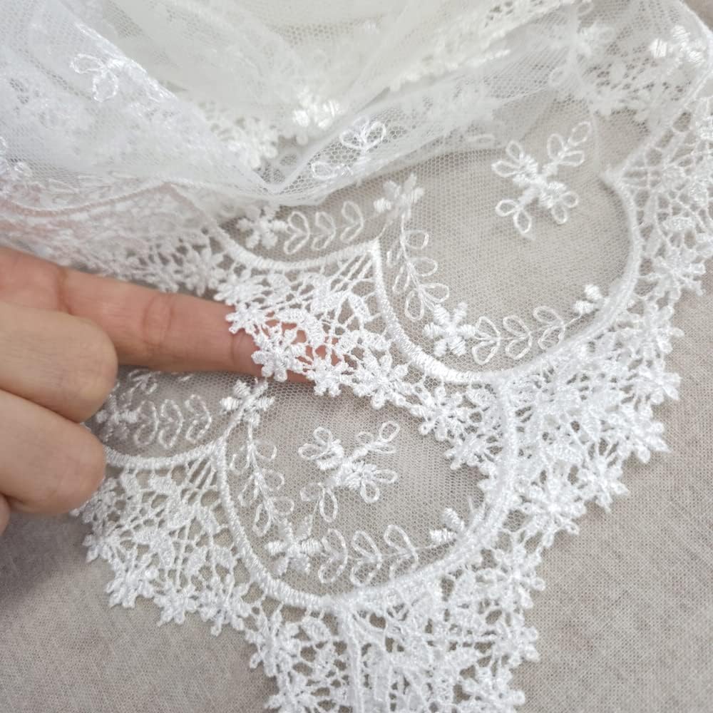 Lacely Inicia Table Lace Runner 12x70 Inch White Decor