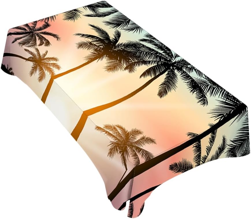 TKS MITLAN Tropical Tablecloth 60x84 Inch Rectangle Dinner Party Decor