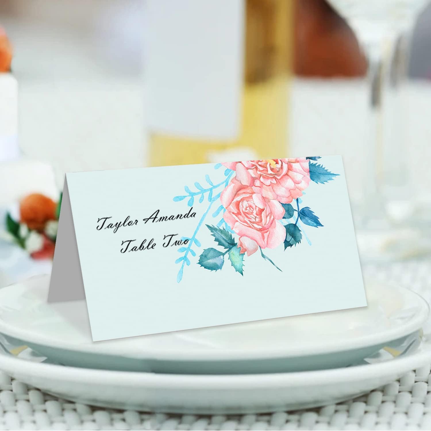 JUZNU Place Cards 120 Pack for Weddings and Parties