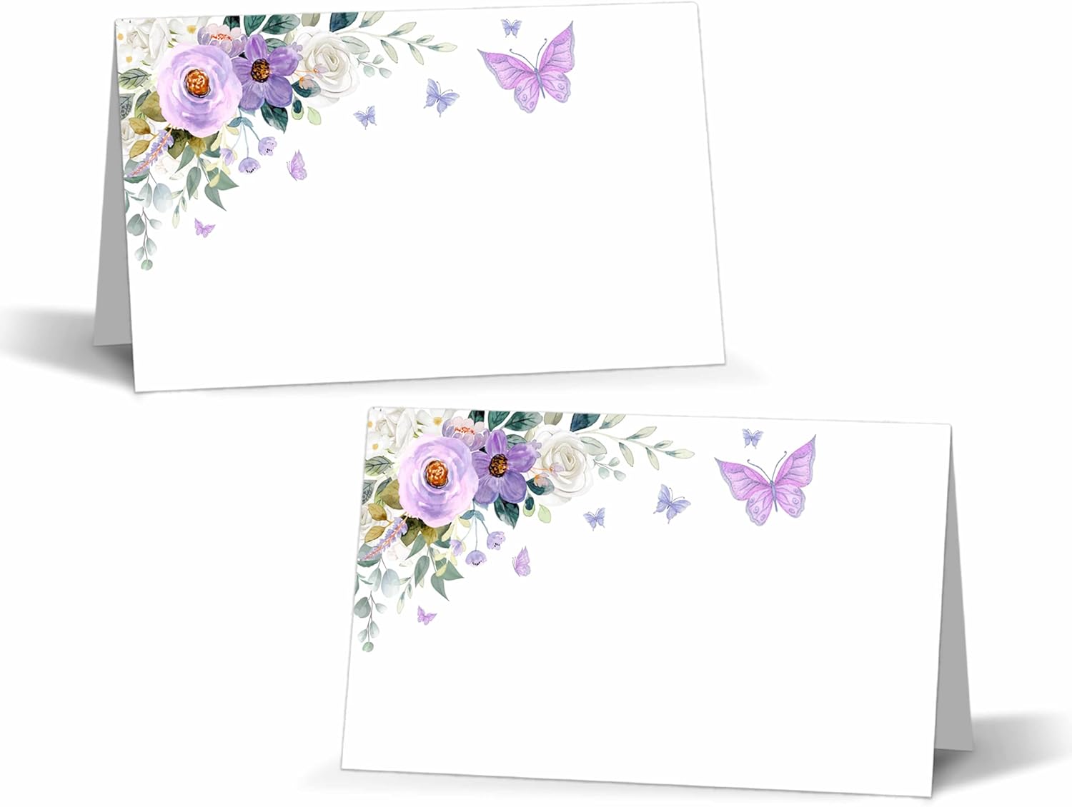 Butterfly Place Cards Boho Floral 25 Pack