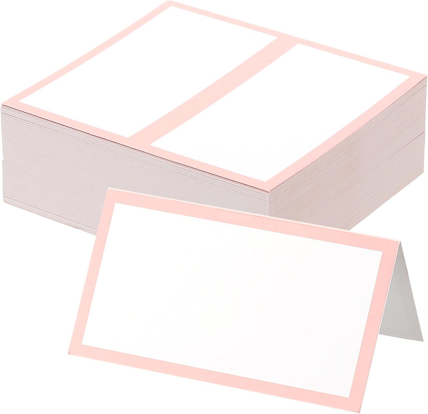 PATIKIL 50Pcs Light Pink Table Place Cards