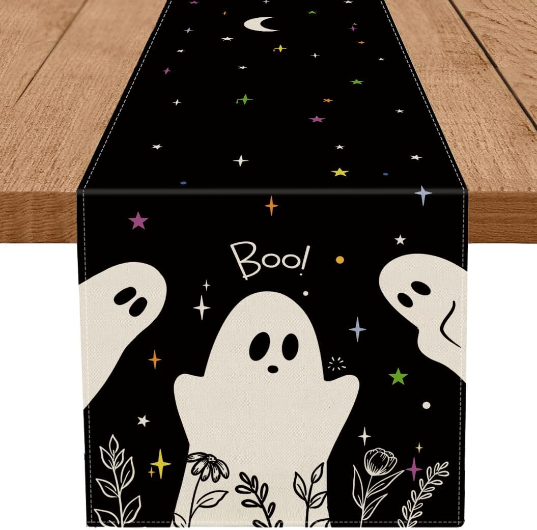 Gagec Halloween Table Runner 13x72 Inch