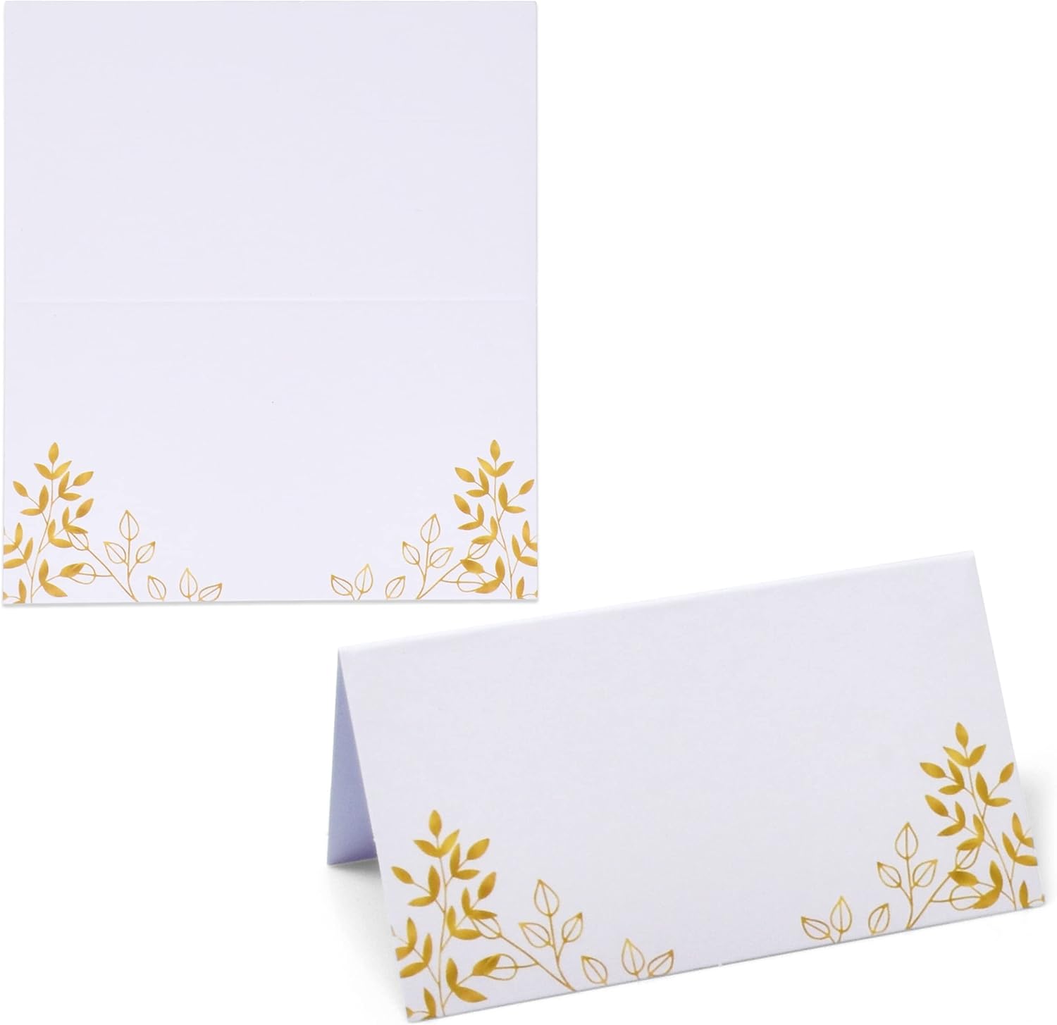 Gift Boutique 100 Pack Gold Leaf Place Cards